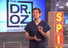 Dr Oz explains chiropractic